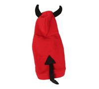 ROMISBABA Halloween Dog Costume Devil Pet Clothes Winter Coat m Warm Soft Pet Supplies for Cats and Dogs