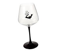 ROMISBABA Halloween Pattern Flute Glass Goblet Cocktail Wine Cup Reusable Crystal Stemware for Parties Banquets and Home Use Easy to Clean and Store for Adults and Gift Giving
