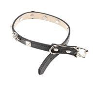 ROMISBABA Halloween Themed Dog Collar Adjustable Punk Style Pet Collar for Dogs and Cats Skull Design for Festive Occasions for Animals