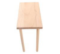 ROMISBABA Hamster Cage Wooden Play Platform, Small Animal Resting and Climbing Stand with Pillars, Rectangle Design, 7.5' 19Cm Height, Pet Exercise Furniture