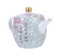 ROMISBABA Hand Painted Ceramic Tea Kettle Floral Pattern Porcelain Teapot with Lid Traditional Decorative Design for Home Kitchen Dining Use