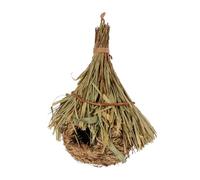 ROMISBABA Handmade Grass Weaving Bird Nest Hanging Birds Bed Comfortable Natural Bamboo Leaves Big Nest for Parrots Canaries and Finches