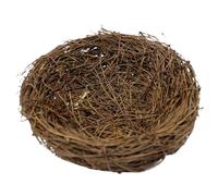 ROMISBABA Handmade Rattan Birds Nest Brown 10 Inch Spacious Bird Breeding and Nesting Nest for Photo Prop and Garden Landscape Design Decor Easy to Maintain Supplies