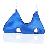 ROMISBABA Hanging Cat Bed Macrame Cat Hammock for Indoor Use Durable Pet Grooming Bed with Strong Support Easy to Clean and Store Blue