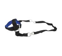 ROMISBABA Head and Neck Trainer Neck Strength Harness with Wide Padded Strap for Weightlifting and Shoulder Resistance Training Stainless Steel and Cloth Exerciser for Gym Fitness Balance