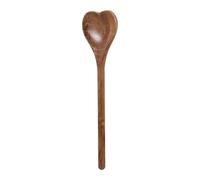 ROMISBABA Heart Shape Wooden Spoon for Honey and Coffee, Multipurpose Cooking and Scooping Spoon Made of Sturdy Wood, for Coffee Shops and Office Use with Elegant Simple Design