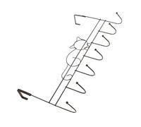 ROMISBABA Heavy Duty Cat Shaped Over Door Hook Organizer with Slip Ball End Coat and Towel Rack for Bathroom and Closet Easy No Tool Installation Secure Non Skid Design for Hanging Clothes