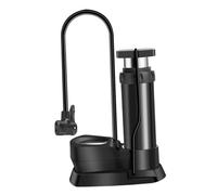 ROMISBABA High Pressure Foot Bicycle Pump with Gauge Portable Multi Use Inflator for Motorcycle Tires Basketballs and Pool Compact Lightweight Design with Hose for Outdoor and Travel Use