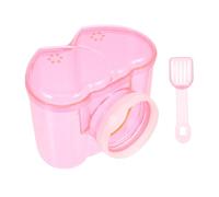 ROMISBABA Home Hamster Sand Bath Container Acrylic Shower Room for Pets Hamster Bathtub Easy Assembly and Cleanup Chinchilla and Other Animals