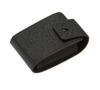 ROMISBABA Identification Card Bag Business Card Storage Bag Black Multi-Slot Accordion Style Unisex for Travel and Work