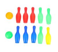 ROMISBABA Indoor Bowling Game Pins and Balls Safe Interactive for Motor Skills Hand-eye Coordination Logical Thinking Development for Family and Party Play