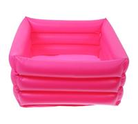 ROMISBABA Inflatable Foot Bath PVC Basin Foldable Soak Bucket with Draining Hole Design Easy to Drain Portable for Travel and Family Use for Bedridden Patients Color Style