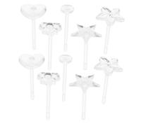 ROMISBABA Invisible Clear Resin Earring Backs for Women DIY Piercing Jewelry Transparent Studs for Sensitive Ears Secure Summer and Holiday Earrings Accessory