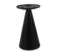 ROMISBABA Iron Art Candleholder for Dining Table Black Candlestick Ornament Elegant Household Desktop Decor Stylish Pillar Candle Stand for Home Bar Restaurant Ambiance