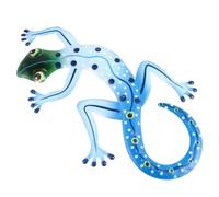 ROMISBABA Iron Gecko Wall Decor Hanging Pendant Easy to Install Blue Lizard Wall Art for Cafes and Restaurants Environmentally Friendly Craft Ornament