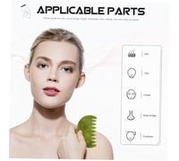 ROMISBABA Jade Stone Scraping Comb for Scalp Massage Portable Lightweight Gua Sha Massage Plate Natural Jade Stone Tool to Blood Flow and Tension Suitable for Head Face Neck Back Hands and