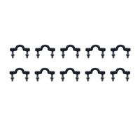 ROMISBABA Kayak Pad Eye Tie down Kit Withstand Strong Pulling Force 50 Pcs Nylon with Screws and Nuts Black Kayak Hardware Accessories Designed to Prevent Nut Loosening