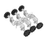 ROMISBABA Lab Clamp Holder Set Adjustable and Heavy Duty Clamp Stand with Dual Screw Structure 3pcs Iron Material for Laboratory Setting and Scientific Research
