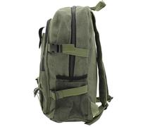ROMISBABA Large Capacity Canvas Backpack for Men with Multifunction Pockets and Sturdy Material, Stylish Green Satchel School Bag Suitable for Camping and Wandering with Friends