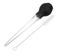 ROMISBABA Leak Resistant Oil Transfer Pump with Baster Brush for Cooking and Baking Portable Liquid Suction Bulb Pipette for Precise Measurement and Multipurpose Use in Kitchen and BBQ Easy