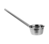 ROMISBABA Long Handle Stainless Steel Water Scoop, Thickened Metal Ladle for Watering Plants and Vegetables, 55x12cm Outdoor Kitchen Watering Spoon