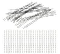 ROMISBABA Loose Leaf Binder Double Wire Binding Coils Black Iron 100pcs Firm and Easy to Use for Notebooks and Scrapbooks for Students and Teachers Desk Calendar