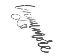 ROMISBABA Love You more Wall Decor Black Iron Metal Letters for Living Room Wall Decoration Sturdy Construction Easy Installation Minimalist Modern