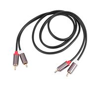 ROMISBABA Male to Male Audio Cable for Hdtv Home Theater with Gold Plated Plugs Copper Conductor Braided Shielding and Flexible PVC Wire for Clear Sound and Stable Connection