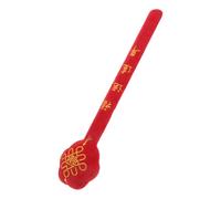 ROMISBABA Manual Back Massage Tool Simple to Fatigue Red Portable Meridian Massage Hammer with Pp, Pu and Flannel Materials for Body Meridians and Waist for Home Relaxation