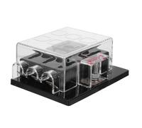 ROMISBABA Marine 6-Way LED Fuse Box Panel for Automotive and Yacht Electrical Systems Multi-Circuit Fuse Holder Suitable for Boat and Vehicle Wiring Protection