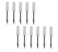 ROMISBABA Mascara Tubes with Wands, Empty Refillable Eyelash Cream Containers 11pcs Plastic White 10ml Convenient for Travel and Sub-package Mascara Use