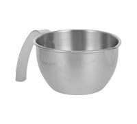 ROMISBABA Measuring Bowl with Handle Sturdy Silver Kitchen Utensil Stainless Steel 200ml Easy to Clean Small Mixing Cup for Baking and Cooking with Dual Scale for Accurate Liquid