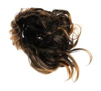 ROMISBABA Men's Black Mullet Wig Costume Male Long Replacement Hairpiece for Halloween Party Carnival Cosplay with Unique Color Blend and Fashion Flexibility