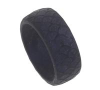 ROMISBABA Mens Outdoor Sports Silicone Ring Comfortable Wear Resistant Scratch Finger Ornament for Workout Swimming Weightlifting Elastic Design with Fish Scale Pattern Vibrant Blue