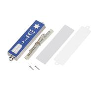 ROMISBABA Metal Mezuzah with Hebrew Scroll and Holy Scripture Elegant Jewish Doorpost Ornament with Six-pointed Star Design Traditional Judaica for Home Office and Entryway Decor