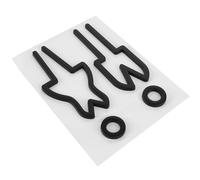 ROMISBABA Metal Toilet Identification Sign with Direction and Easy to Use Features, Black Bathroom Door Sign for Home and Hotel Use