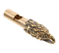 ROMISBABA Mini Brass Animal Whistle Keychain Pendant Sturdy Brass Material Can Be Worn around Neck Suitable for Survival and Outdoor Decor Use