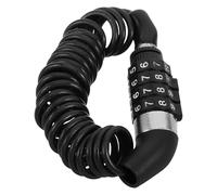 ROMISBABA Mini Portable Bike Helmet Lock with Coiled Combination Cable, Anti-Theft Security Lock for Bicycle Handlebars, Compatible with Electric Scooters and Outdoor Cycling