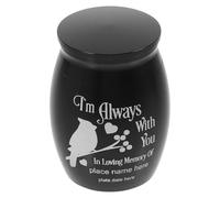 ROMISBABA Mini Stainless Steel Pet Bird Ashes Urn for Parrot with Waterproof Feature and Sl esign, Small Capacity Memorial Keepsake for Permanent Resting Place
