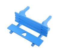 ROMISBABA Miniature Blue Park Bench Model with Arms High Detail Mini House Furniture for Dollhouses Fairy Gardens and Garden Decor Accessories Scale Patio Seat for Miniature Landscapes and