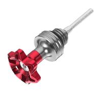 ROMISBABA Motorcycle Engine Oil Level Dipstick Red Aluminum Alloy Transmission Fluid Level Gauge with Oil Tank Indicator for Motorbike Maintenance 125