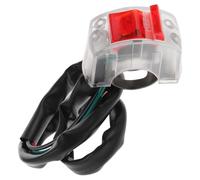 ROMISBABA Motorcycle Handlebar Switch Button Replacement with Engine Shutdown Function, White Plastic Motorbike Kill Stop Switch for Dirt Bike and Off-road Use