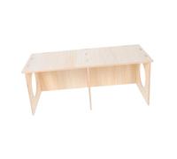 ROMISBABA Multi-chamber Solid Wood Pet Hideout House DIY Assembly Small Animal Maze with Detachable Tunnels for Hamsters Mice Rats and Kittens Easy to Build Modular Wooden Habitat