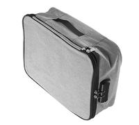 ROMISBABA Multi-Layer Fireproof Lock Box for Documents Waterproof Certificate Organizer File Storage Bag Large Capacity Foldable Document Organizer Suitable for Office and Travel Random Color