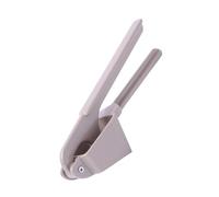 ROMISBABA Multifunction Garlic Press Crusher with Ergonomic Non-Slip Handles Grey Alloy Kitchen Gadget for Efficient Mincing of Garlic Ginger and Nuts Large Capacity for Multiple Cloves
