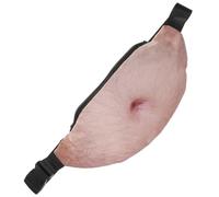 ROMISBABA Multifunctional Waist Bag Men Comfortable Feel Wear Resistant Pu Material Creative Design Emulation Design Creative Shape Jogging Gym Workout