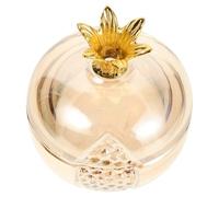 ROMISBABA Nail Dappen Dish for Storing Nail Tools and Liquid Acrylic Glass Pomegranate Shaped with Lid Multifunctional Manicure Bowl with High Aesthetic Appeal