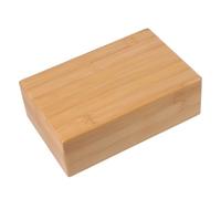 ROMISBABA Natural Bamboo Yoga Brick for Training and Practice Wooden Yoga Auxiliary Block for Home Fitness Smooth Surface Non Scratch and Gym Use