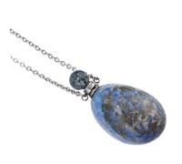 ROMISBABA Natural Crystal Perfume Container Pendant Necklace Essential Oil Diffuser Aromatherapy Jewelry for Men and Vial for Relaxation Meditation