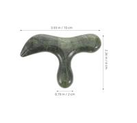 ROMISBABA Natural Jade Stone Massage Stick - Triangular Green Jade Foot Care Massager for Full Body Acupressure and Reflexology, Professional Stone Massage Tool for Relief and Relaxation